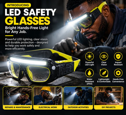 Rechargeable LED Glasses Headlamp