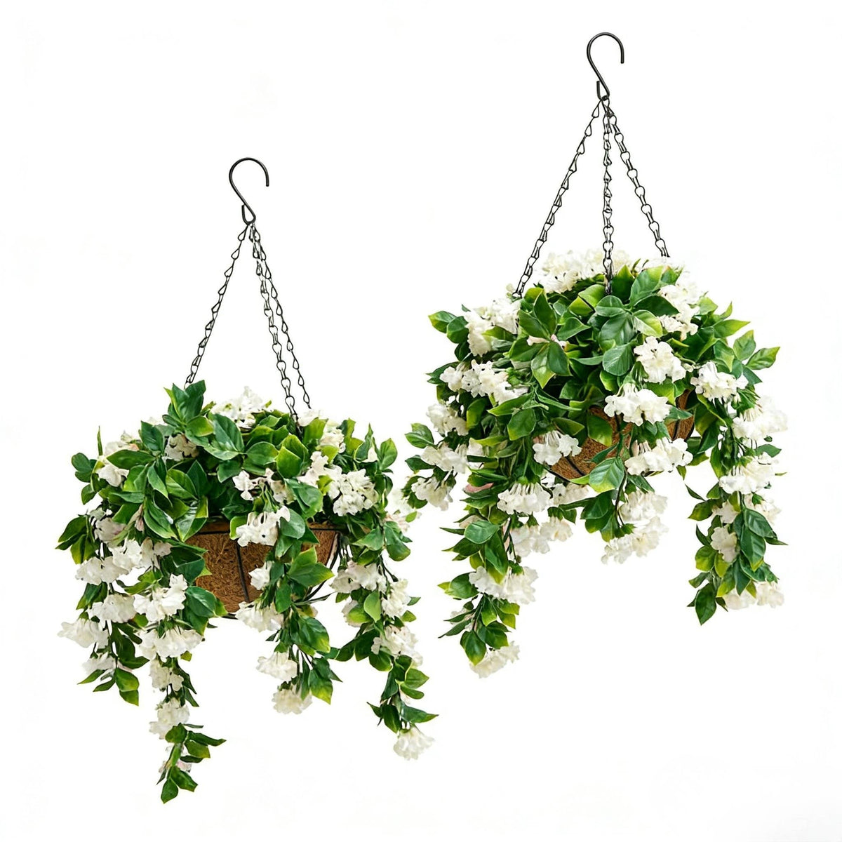 ✈️🌺Faux Crepe Myrtle Hanging Baskets – Ultra-Realistic🌸✨