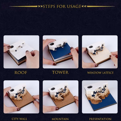 🔥LAST DAY SALE 49% OFF🏰 3D Memo Note Calendar with Upgraded Packing