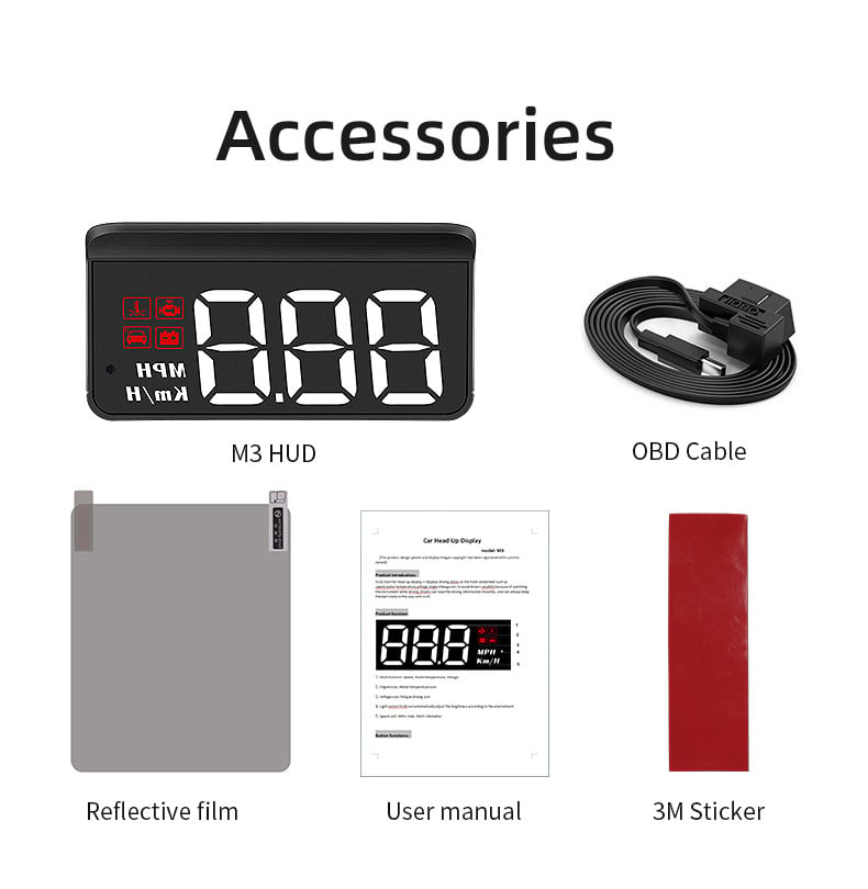 🎁2026 New Year Hot Sale: HALF PRICE -OBD2 HUD Car Head Up Display Projector Speedometer