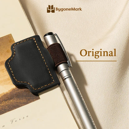 LAST DAY 70% OFF - Personalized Magnetic Leather Pen Holder Bookmark