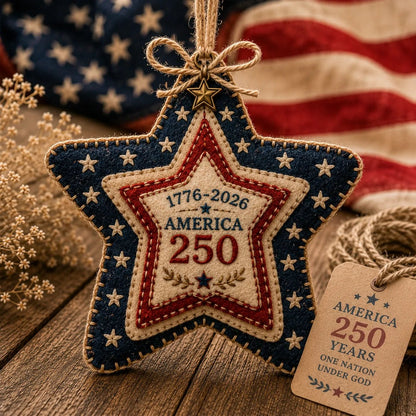 🔥Last Day 49% OFF - 🦅America 250 DIY Felt Ornament Kit