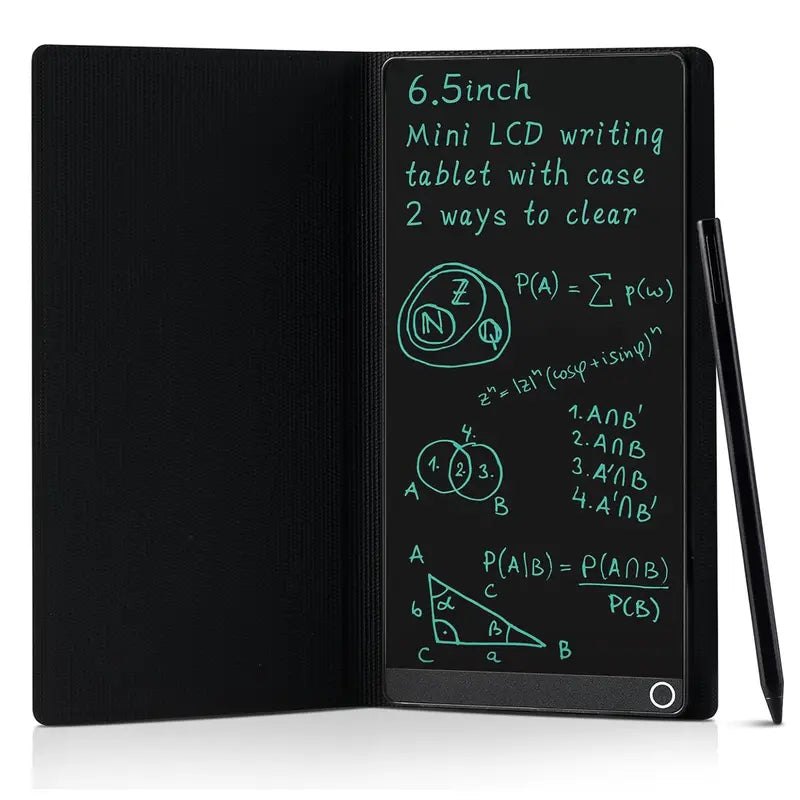 6.5-Inch Full Screen LCD Writing Tablet, Portable Reusable Mini Digital Notebook