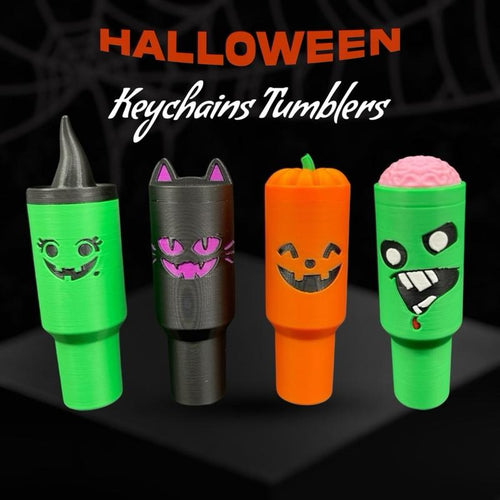 🔥Last Day 50% OFF🎃🎄 Holiday Edition Mini Tumbler Keychain Container