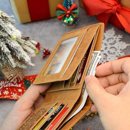 🔥LAST DAY 50% OFF💸Engraved Genuine Leather Wallet🎁