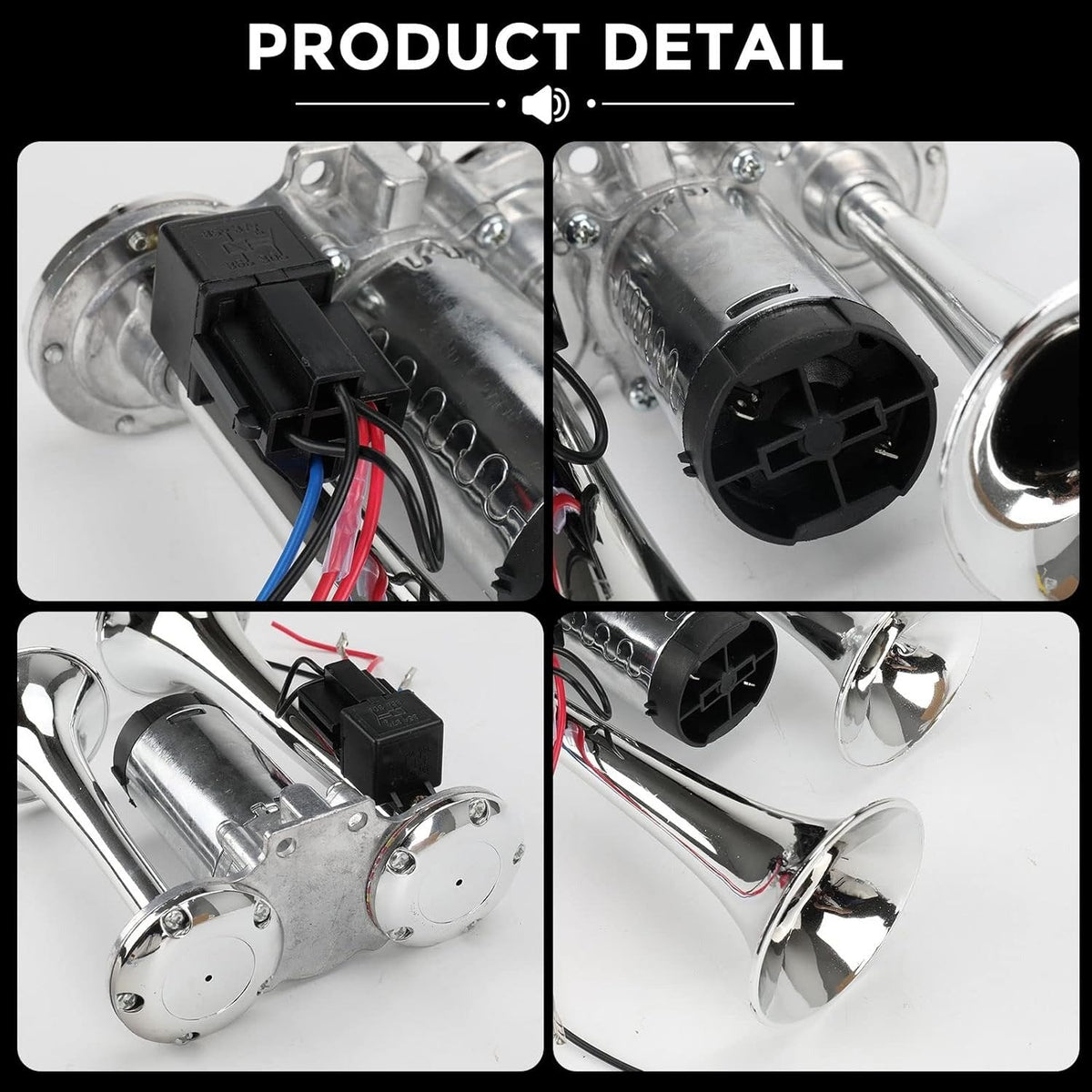 📢 150dB Super Loud Train Horn Kit | Universal 12V Dual Air Horn For Trucks & Cars