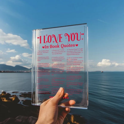 🔥LAST DAY 50% OFF - 💐I Love You in Book Quotes Books Vase for Flowers