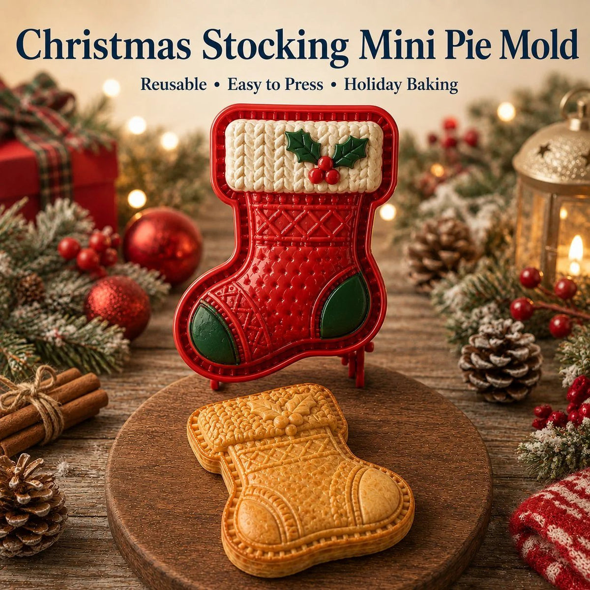 🎄LAST DAY SALE Only $9.99!!🍪Christmas Baking Moulds – 9Festive Designs 🎄