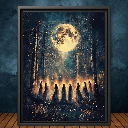🔥Last Day 50% OFF - 🔮Witches Halloween Wall Art DarkGothic Decor for Home Library
