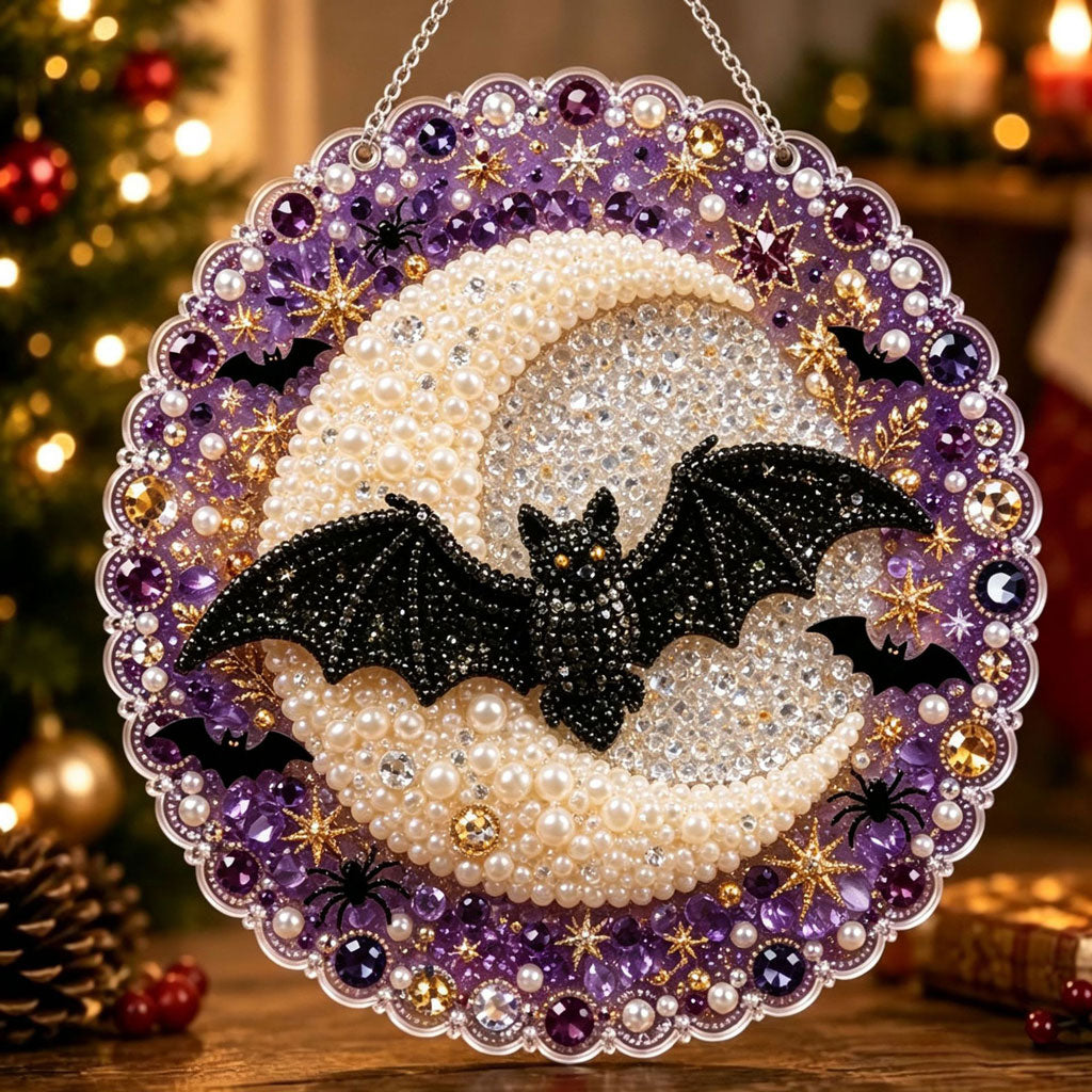 🔥Limited time 70% OFF - 🎃✨ Halloween DIY Pearl Diamond Art Ornament Kit – Sparkling Hanging Decor
