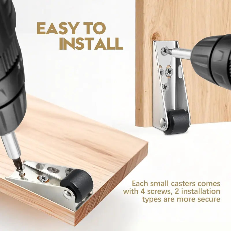 ✨✨🍯 Door anti-sagging pulleys– ✨ Smooth and quiet sliding – Suitable for barn doors, cabinets, and wardrobes