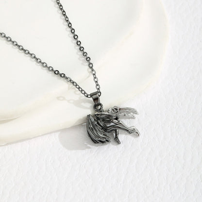 🔥Last 4 hours Sale: Save 49%-925 Silver Angel and Demonio Collar