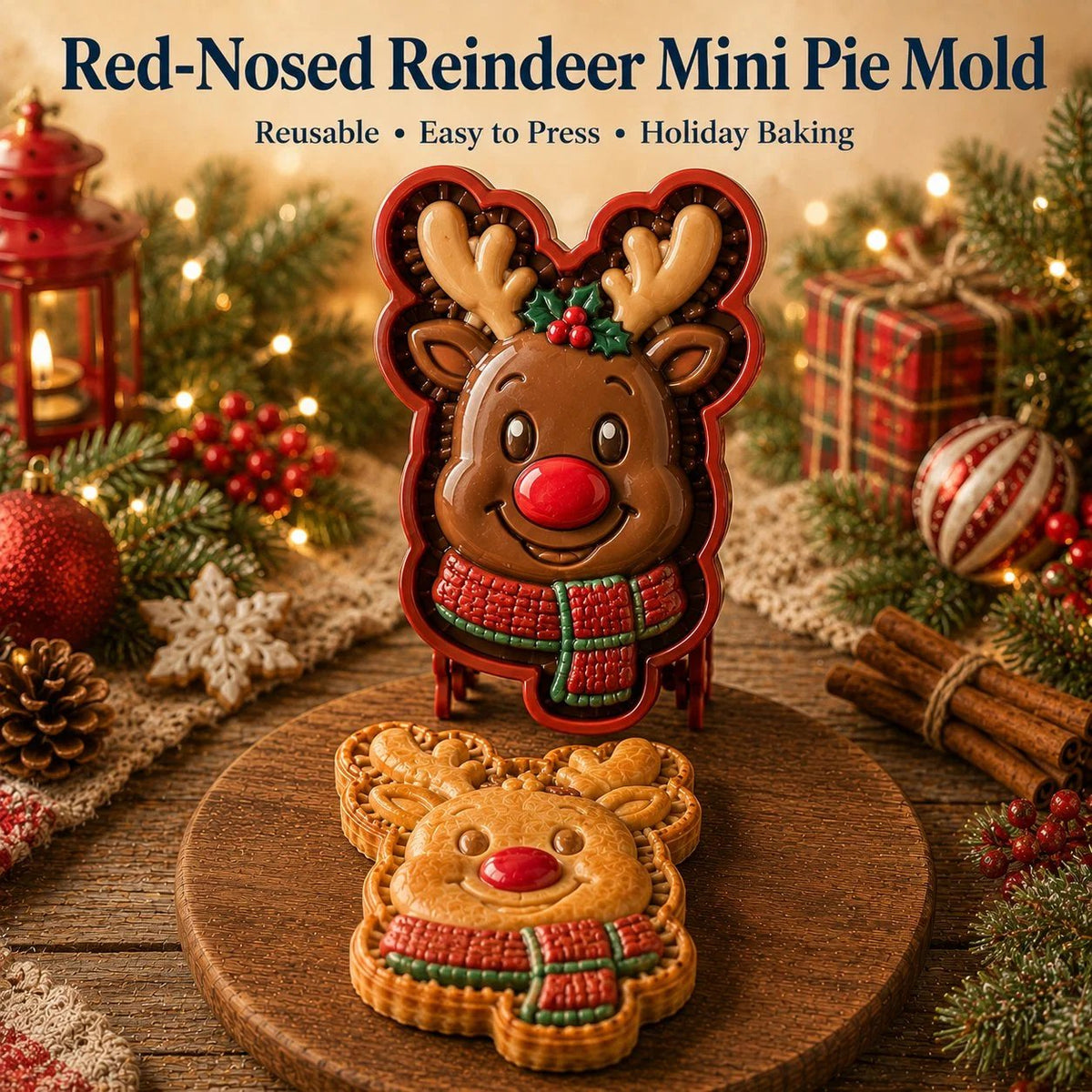🎄LAST DAY SALE Only $9.99!!🍪Christmas Baking Moulds – 9Festive Designs 🎄