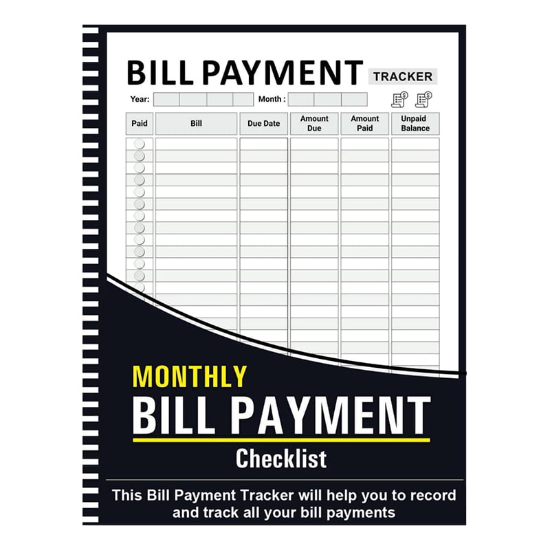 🔥Bill Tracker Notebook🎁