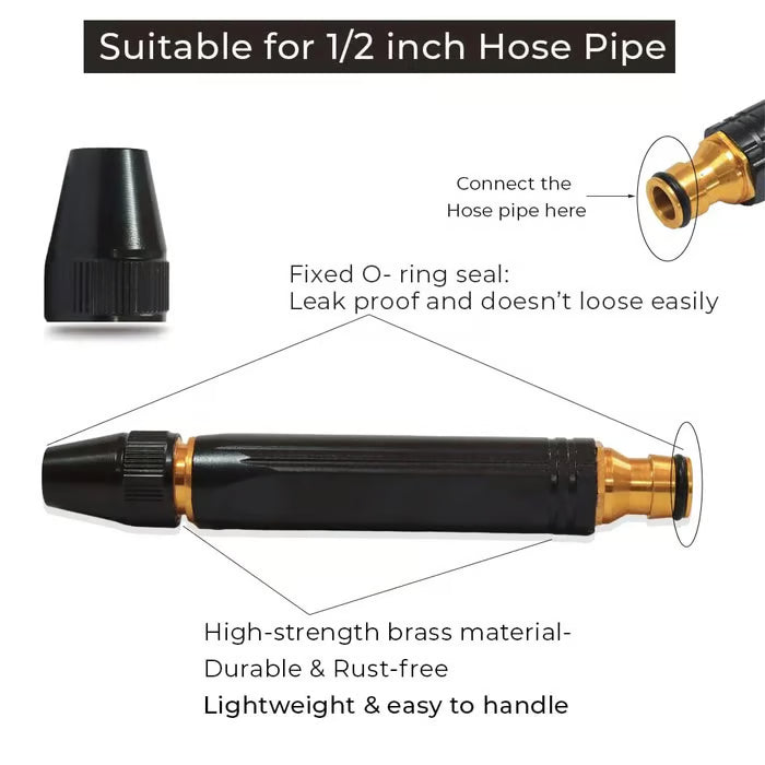 🔥High-Pressure Hose Spray Gun with Brush Attachment