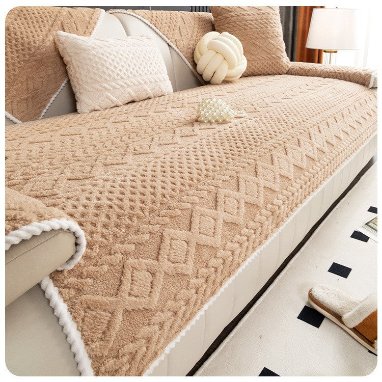 🛋️ Soft Non-Slip Jacquard Sofa Cover – Washable Furniture Protector for Couch & Sectional