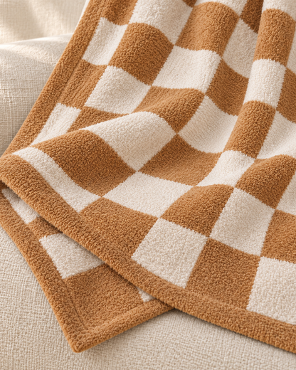 The Fleece Checkerboard Throw