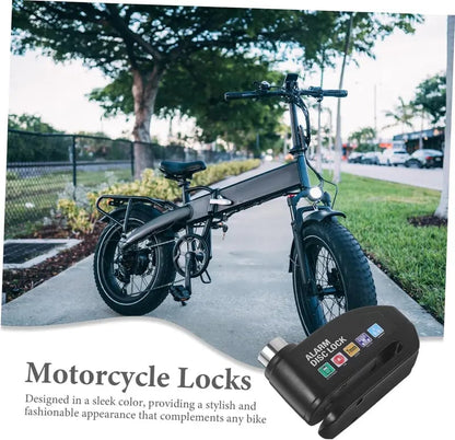 🛡️ Heavy-Duty Security: 110dB Intelligent Alarm Disc Lock