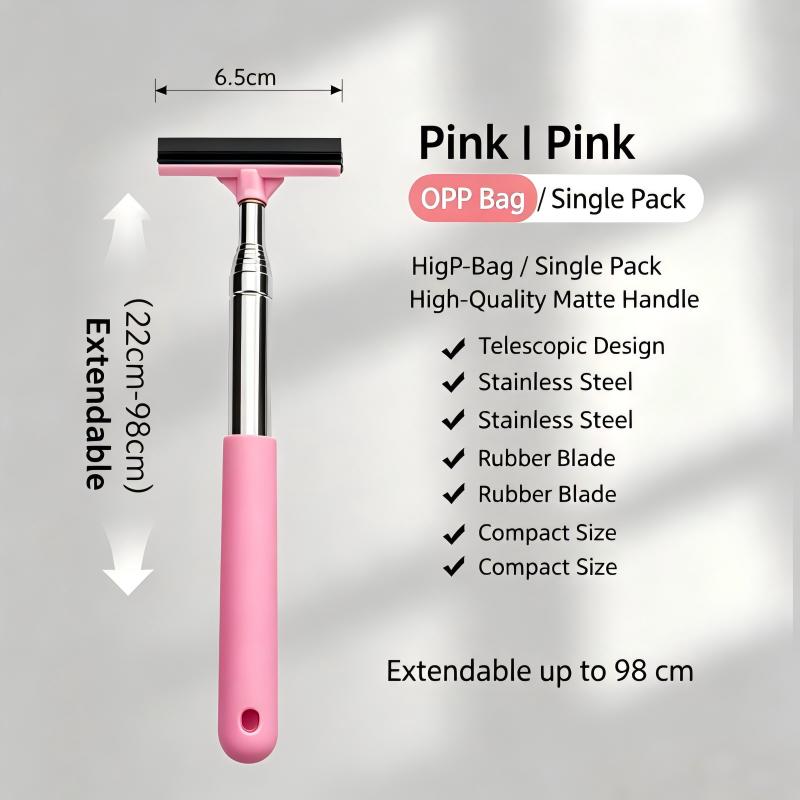 Multipurpose Telescopic Car Snow Scraper with Squeegee for Windshield and Side Mirror