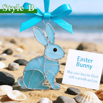 🐣🌊Easter Wire Wrapped Sea Glass Ornaments ✨Shaped by Nature & Crafted by Hand💝