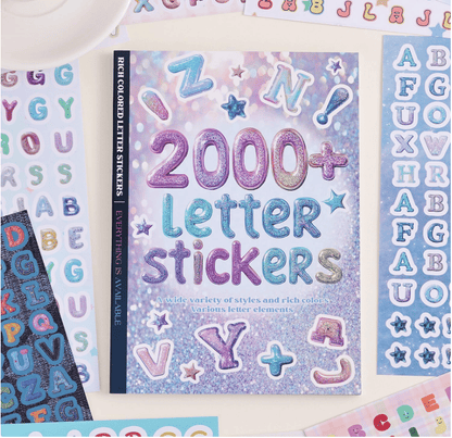 🔥Last Day 49% OFF - ✨🎨2000+ Pcs Alphabet Sticker for Journaling,Fun & Colorful Craft Letter Stickers for Junk Journal, Scrapbooking Supplies