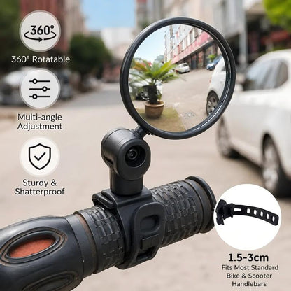 Bicycle Handlebar Convex Rearview Mirror