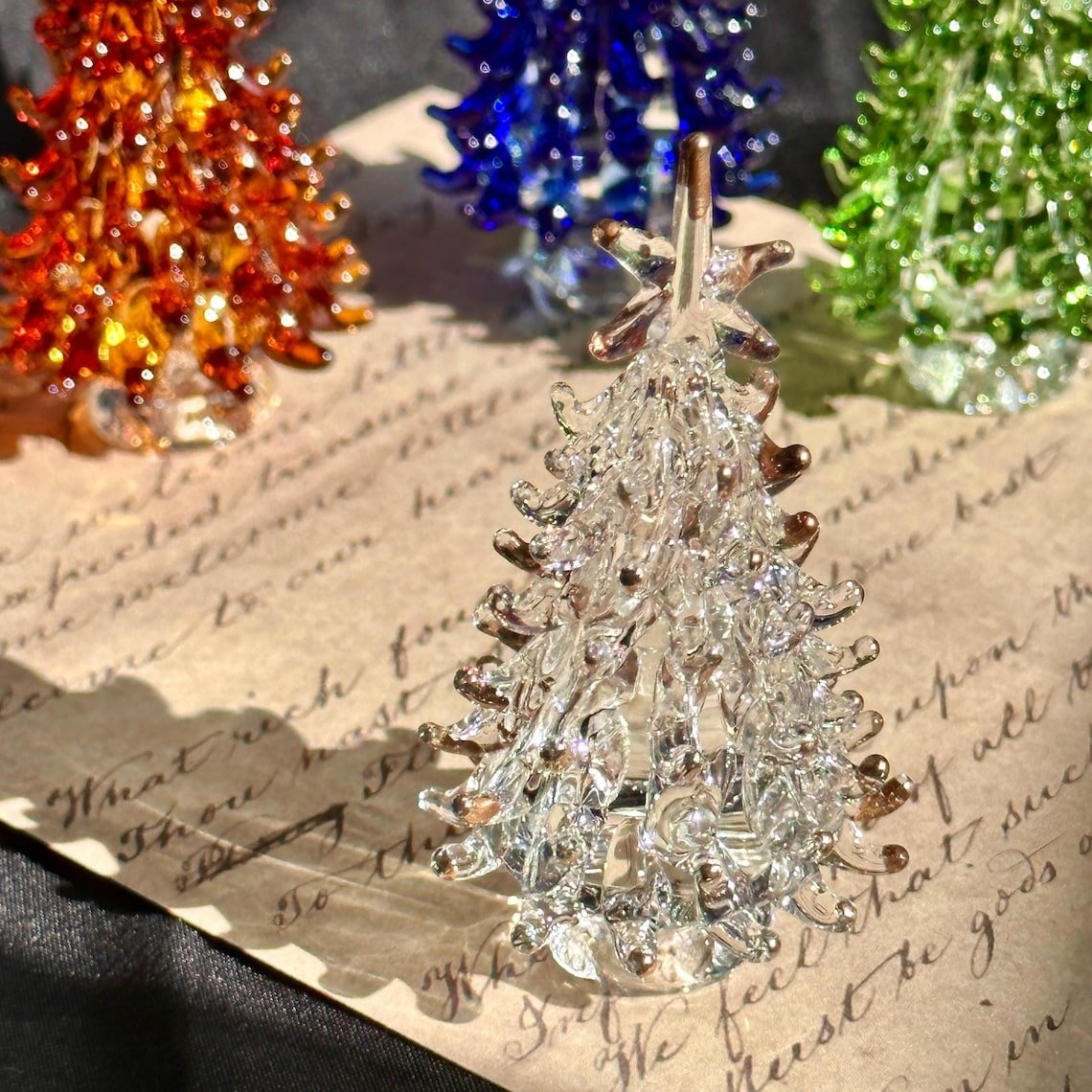 🎄Handmade Stained Glass Christmas Trees