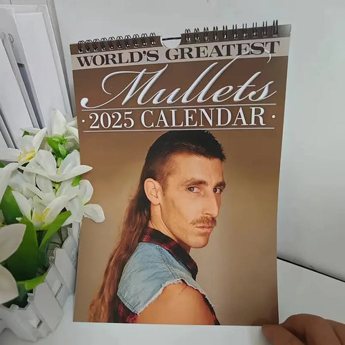🔥World's Greatest Mullets" Humorous Wall Calendar🎁