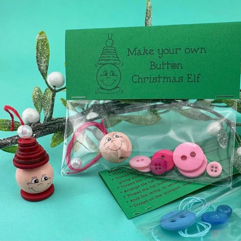 🔥LAST DAY ☃️DIY Button Snowman Ornament Kit
