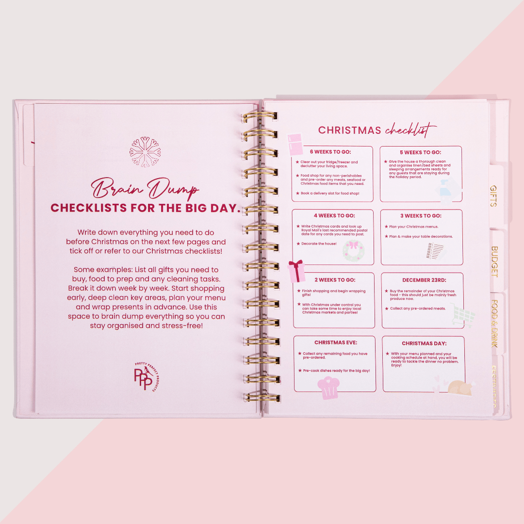 🔥LAST DAY 50% OFF🎅🏼🎄The Pretty Perfect CHRISTMAS PLANNER📚Hardcover & Durability Line