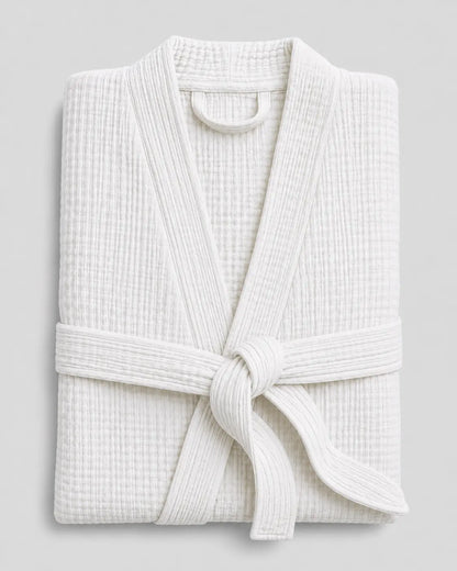 The All-Season Bathrobe - 100% Muslin Cotton