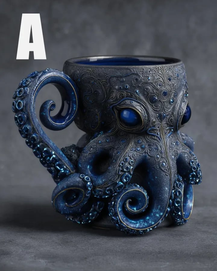 🔥Last Day 49% OFF - 🐙Blue Ring Octopus Cup
