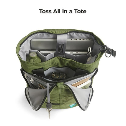 🔥2026 NEW ARRIVAL🔥 Ultra-Light Convertible Tote Backpack, Laptop Compartment, 40oz Cup Holder & Hidden Straps