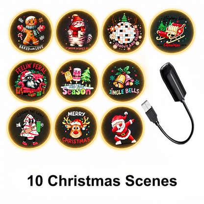 Plug‑and‑Play HD Holiday Projector, Multi‑Scene Projection Light for Christmas, Halloween & Faith‑Themed Decor 2026