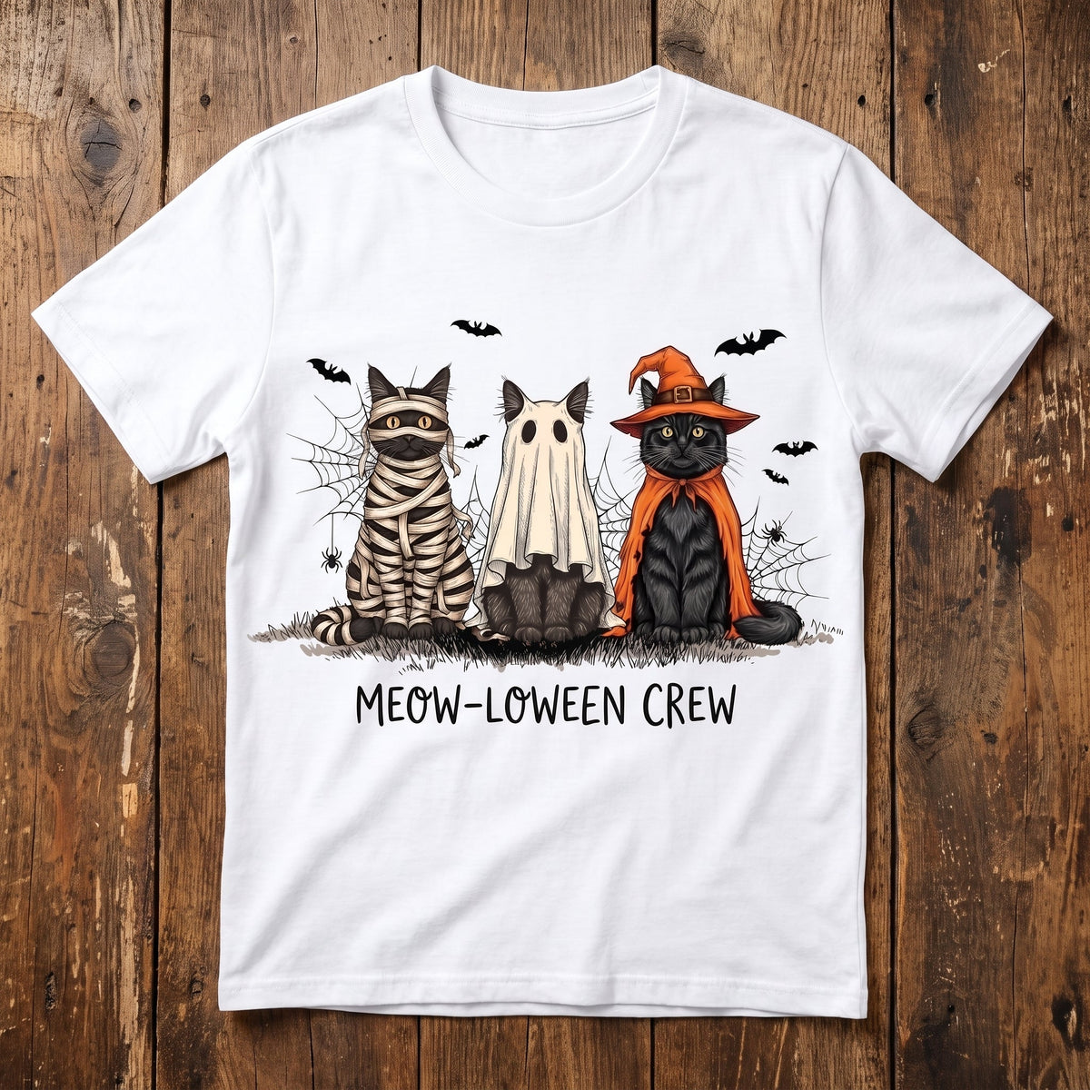 Meow-Loween Crew WN1707001CL Unisex T-shirt