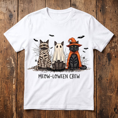 Meow-Loween Crew WN1707001CL Unisex T-shirt