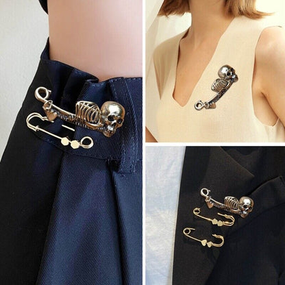 🔥🎁 - 🧷Mystical Skull Pin Brooch - Gothic Style Jewelry