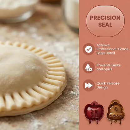 3 Pack Non Toxic Silicone Hand Pie Molds Traditional Shape for Baking and Party