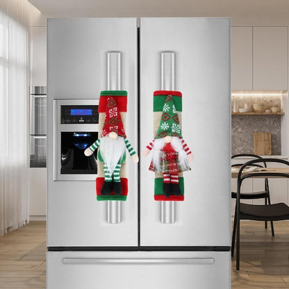 🎅Early Christmas 50%OFF🎅2 set Christmas Gnome Design Fridge Door Handle Cover