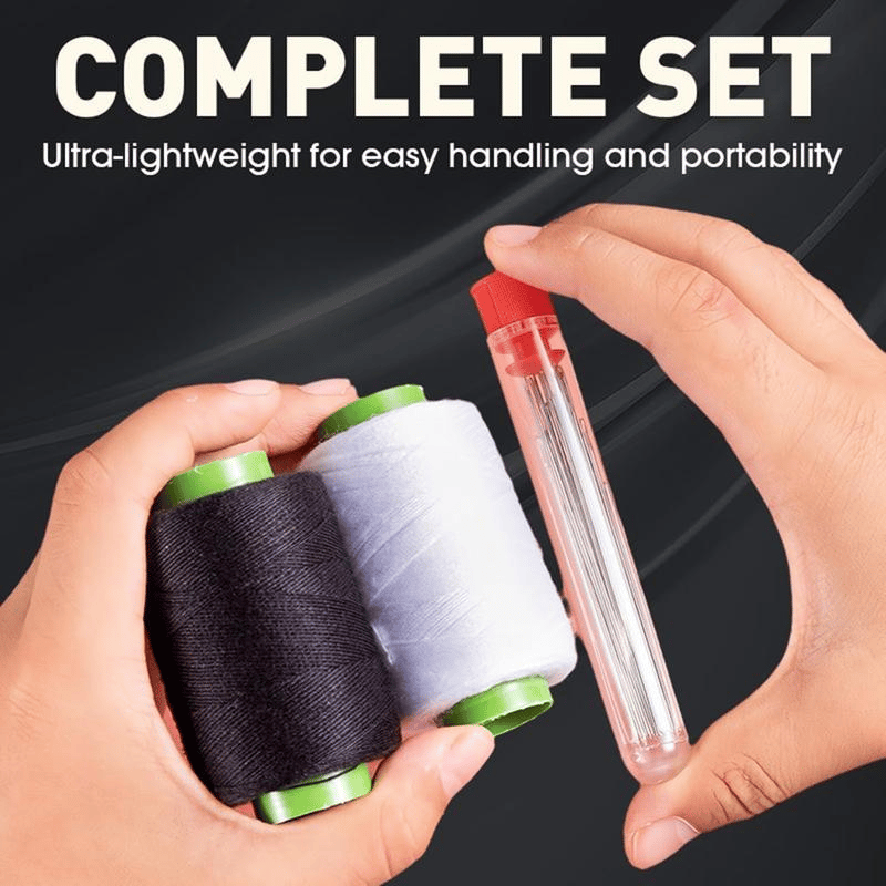 36PCS Big Eye Steel Needles, DIY Sewing & Quilting Kit for Handmade Projects