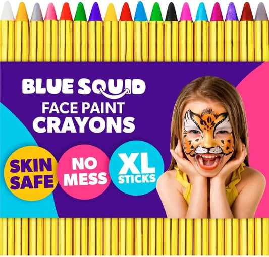 🎨18 PCS XL Washable Face Paint Crayons for Kids✨Non‑Toxic • Safe for Sensitive Skin • Easy On, Easy Off