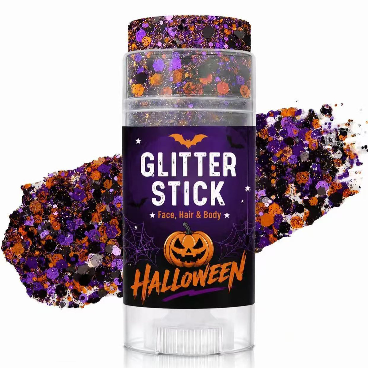 🔥🎃Halloween Glitter Stick for Face, Hair & Body, Sparkle Makeup Accessory