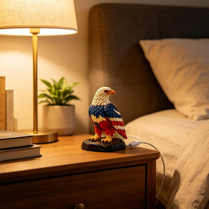 🔥Last Day 49% OFF - 🦅🌙U.S. 250th Eagle Stained Table Lamp✨