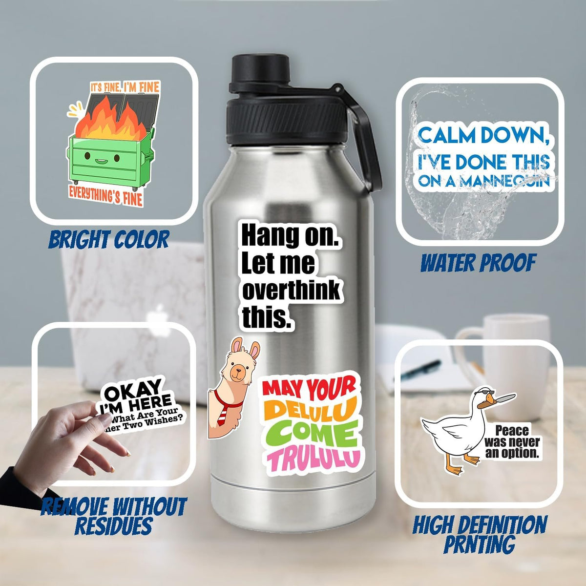 🔥Last Day 49% OFF - Set of 260 Pcs Funny Saying Stickers