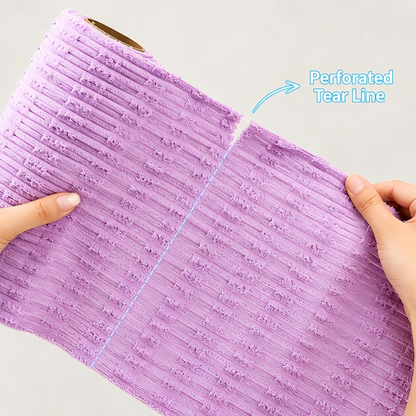 Tearable Plush Cleaning Cloths, 20 Sheets Per Roll, High Absorbency Multi-purpose Kitchen Towels