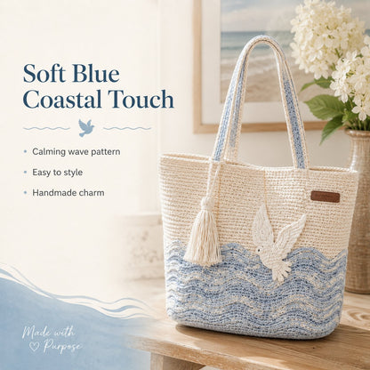 🔥Last Day 49% OFF - ✝️Handcrafted Faith-Inspired Dove Crochet Shoulder Bag