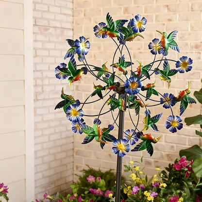 🌸🌬️🎡 Solar-Powered Wind Spinner for Garden