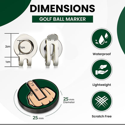 🔥Last 4 hours Sale: Save 50% -🎅Funny Creative Golf Ball Marker Hat Clip