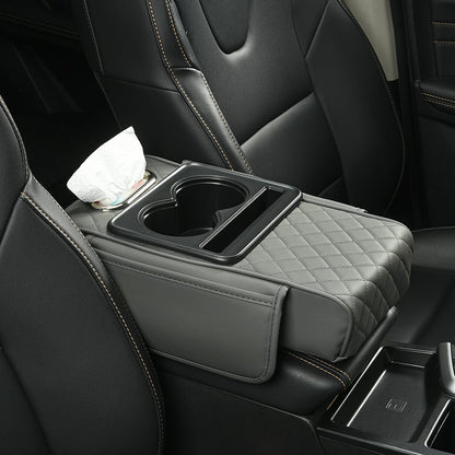 Multifunctional PU Leather Car Armrest Box Mat