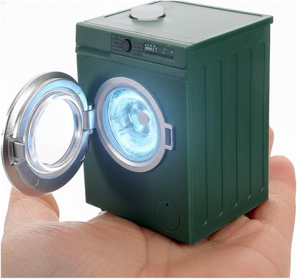 🌀Mini Washing Machine Model - Real Rotating Drum Design, 1:12 Dollhouse Miniature Washing Machine
